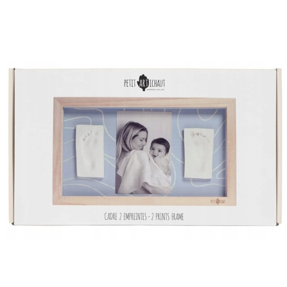 Rama foto cu Kit amprenta dublu, Blue Abstract, Petit Artichaut