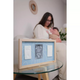 Rama foto cu Kit amprenta dublu, Blue Abstract, Petit Artichaut 736139