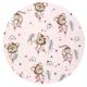 Lenjerie patut 3 piese, cu cearceaf, pilota si pernuta, 120x60 cm, Ballerina Pink, MimiNu 736155