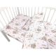Lenjerie patut 3 piese, cu cearceaf, pilota si pernuta, 120x60 cm, Ballerina Pink, MimiNu 736154