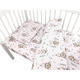 Lenjerie patut 3 piese, cu cearceaf, pilota si pernuta, 120x60 cm, Ballerina Pink, MimiNu 736154
