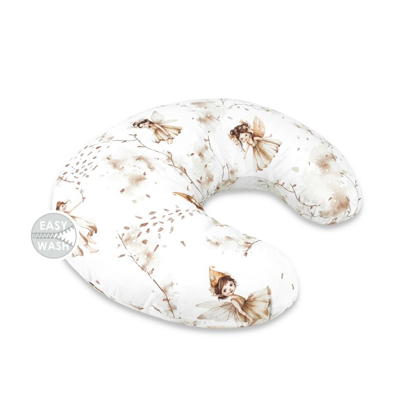 Perna pentru alaptat cu husa detasabila, 155 cm, Fairy, MimiNu