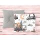 Perna pentru bebelus, din catifea si bumbac, 23x26 cm, Cars Grey, 1 bucata, MimiNu 736179