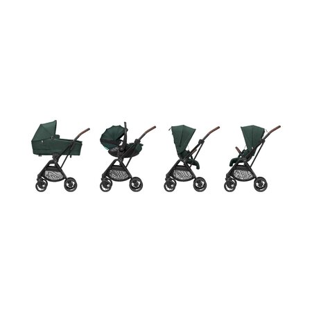 Carucior ultracompact Leona2, pana la 22 kg, Twillic Green, Maxi-Cosi 811743