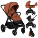 Carucior 3 in 1 pana la 22 Kg Layla, Maro, Lionelo 736263