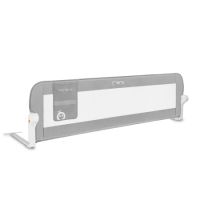 Bariera de siguranta rabatabila pentru pat Lexi Plus, Grey, Momi