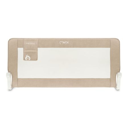 Bariera de siguranta rabatabila pentru pat Lexi XL Plus, Beige, Momi 736389