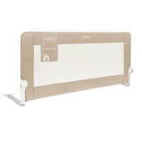 Bariera de siguranta rabatabila pentru pat Lexi XL Plus, Beige, Momi
