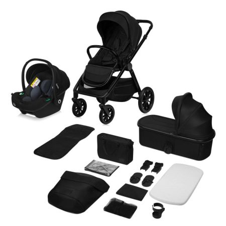 Carucior 3 in 1 pana la 22 Kg Layla, Negru, Lionelo 736440