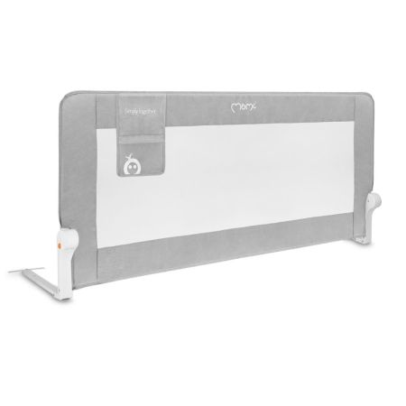 Bariera de siguranta rabatabila pentru pat Lexi XL Plus, Grey, Momi