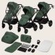 Carucior 3 in 1 pana la 22 Kg Layla, Verde, Lionelo 736505