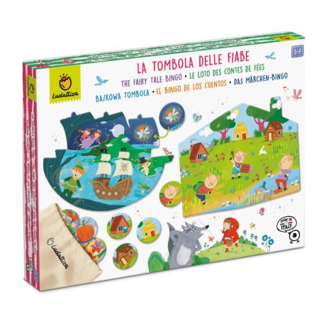 Joc de familie tip Bingo - Povesti Clasice, + 3 ani, Ludattica