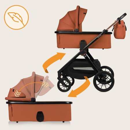 Carucior 2 in 1 pana la 22 Kg Layla, Maro, Lionelo 736546