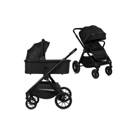 Carucior 2 in 1 pana la 22 Kg Layla, Negru, Lionelo