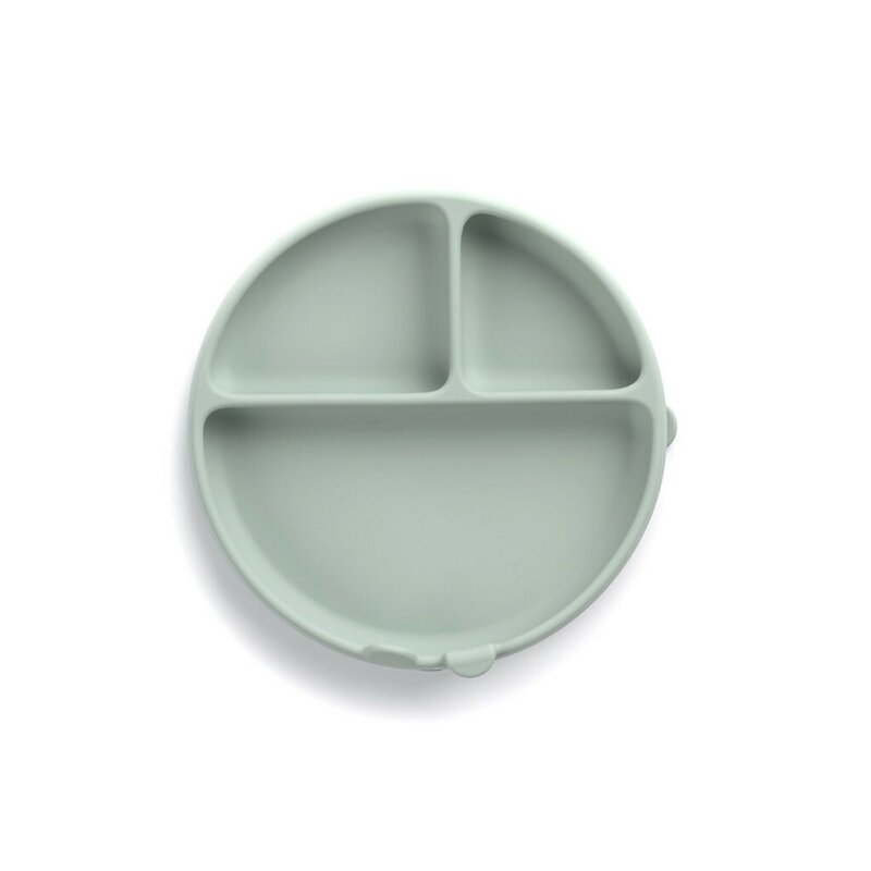 Farfurie BLW din silicon cu ventuza, Mint, 4 luni+, Jane