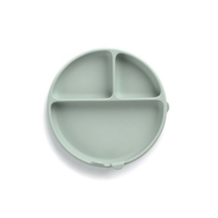 Farfuria BLW din silicon cu ventuza, Mint, 4 luni+, Jane