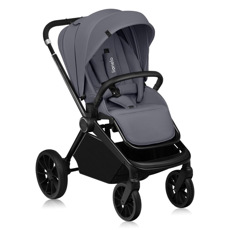 Carucior sport spatar reglabil 3 pozitii Mika Plus, pana la 22 kg, Gri, Lionelo