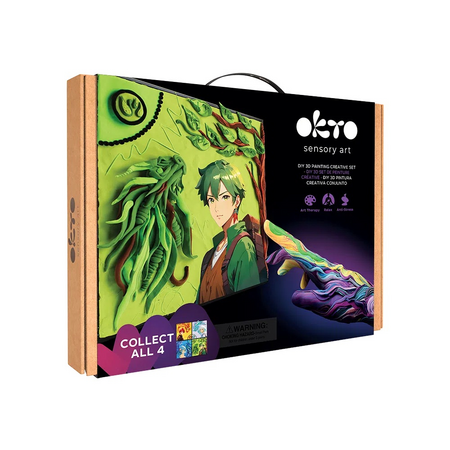 Set pictura 3D cu argila usoara, 29 x 29 cm, Manga - Ground, Okto