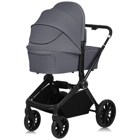 Carucior reversibil 3 in 1 cu landou si scoica Mika Plus, pana la 22 kg, Gri, Lionelo 736840
