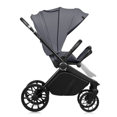 Carucior reversibil 3 in 1 cu landou si scoica Mika Plus, pana la 22 kg, Gri, Lionelo 736837