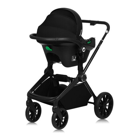 Carucior reversibil 3 in 1 cu landou si scoica Mika Plus, pana la 22 kg, Gri, Lionelo 736857
