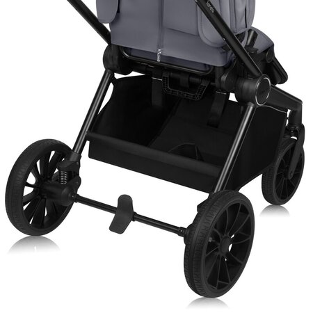 Carucior reversibil 3 in 1 cu landou si scoica Mika Plus, pana la 22 kg, Gri, Lionelo 736856