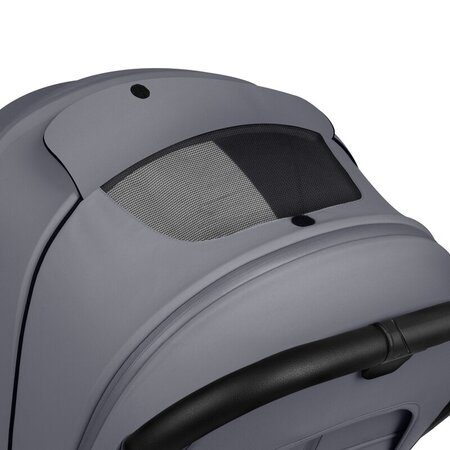 Carucior reversibil 3 in 1 cu landou si scoica Mika Plus, pana la 22 kg, Gri, Lionelo 736847