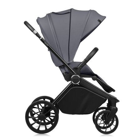 Carucior reversibil 3 in 1 cu landou si scoica Mika Plus, pana la 22 kg, Gri, Lionelo 736836