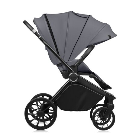 Carucior reversibil 3 in 1 cu landou si scoica Mika Plus, pana la 22 kg, Gri, Lionelo 736834