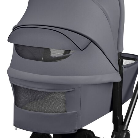 Carucior reversibil 3 in 1 cu landou si scoica Mika Plus, pana la 22 kg, Gri, Lionelo 736859