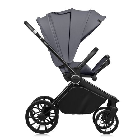 Carucior reversibil 3 in 1 cu landou si scoica Mika Plus, pana la 22 kg, Gri, Lionelo 736835
