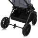 Carucior reversibil 3 in 1 cu landou si scoica Mika Plus, pana la 22 kg, Gri, Lionelo 736856