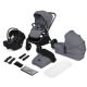 Carucior reversibil 3 in 1 cu landou si scoica Mika Plus, pana la 22 kg, Gri, Lionelo 736860