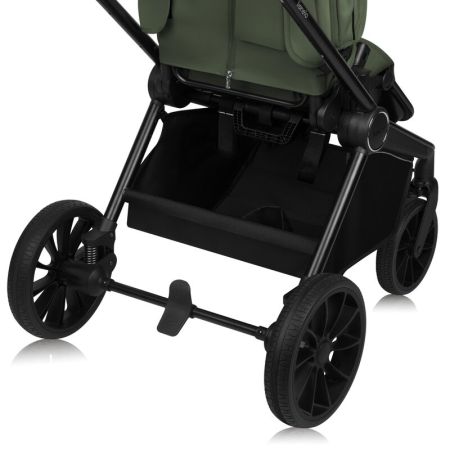 Carucior reversibil 3 in 1 cu landou si scoica Mika Plus, pana la 22 kg, Verde, Lionelo 736924
