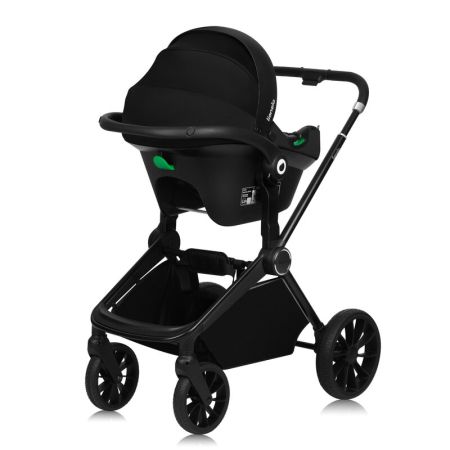 Carucior reversibil 3 in 1 cu landou si scoica Mika Plus, pana la 22 kg, Verde, Lionelo 736926