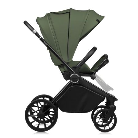 Carucior reversibil 3 in 1 cu landou si scoica Mika Plus, pana la 22 kg, Verde, Lionelo 736899