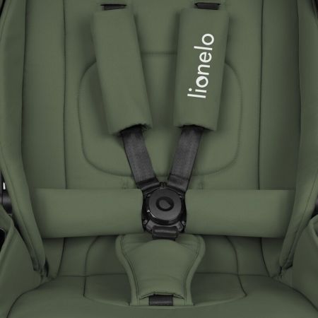 Carucior reversibil 3 in 1 cu landou si scoica Mika Plus, pana la 22 kg, Verde, Lionelo 736919
