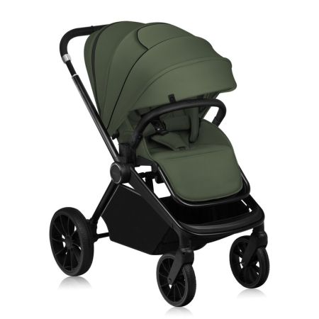 Carucior reversibil 3 in 1 cu landou si scoica Mika Plus, pana la 22 kg, Verde, Lionelo 736886