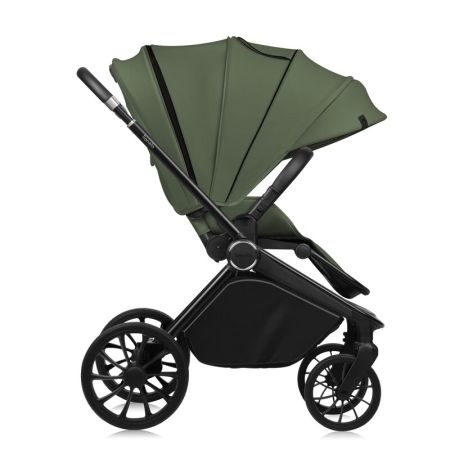 Carucior reversibil 3 in 1 cu landou si scoica Mika Plus, pana la 22 kg, Verde, Lionelo 736893