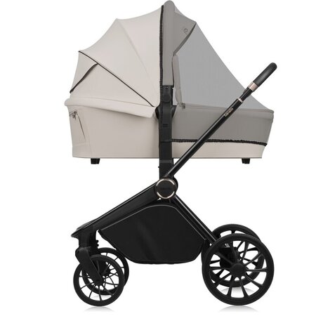 Carucior reversibil  3 in 1 cu landou si scoica Mika Plus, pana la 22 kg, Bej, Lionelo 736977