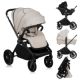 Carucior reversibil  3 in 1 cu landou si scoica Mika Plus, pana la 22 kg, Bej, Lionelo 736988