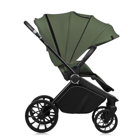 Carucior reversibil 2 in 1 cu landou si ventilatie 3D Mika Plus, pana la 22 kg, Verde, Lionelo 737007