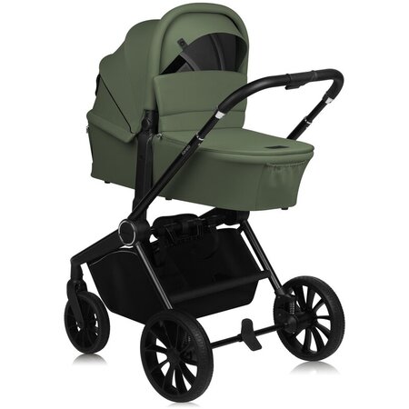 Carucior reversibil 2 in 1 cu landou si ventilatie 3D Mika Plus, pana la 22 kg, Verde, Lionelo 737012