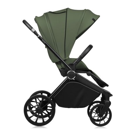 Carucior reversibil 2 in 1 cu landou si ventilatie 3D Mika Plus, pana la 22 kg, Verde, Lionelo 737009