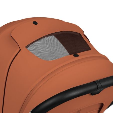 Carucior reversibil 2 in 1 cu landou si ventilatie 3D Mika Plus, pana la 22 kg, Maro, Lionelo 737063
