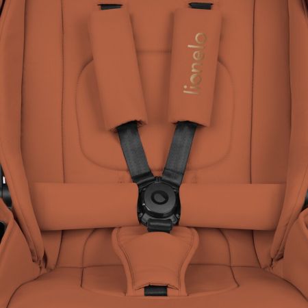 Carucior reversibil 2 in 1 cu landou si ventilatie 3D Mika Plus, pana la 22 kg, Maro, Lionelo 737064