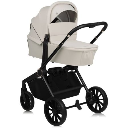 Carucior reversibil 2 in 1 cu landou si ventilatie 3D Mika Plus, pana la 22 kg, Bej, Lionelo 737100