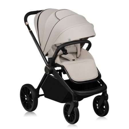 Carucior reversibil 2 in 1 cu landou si ventilatie 3D Mika Plus, pana la 22 kg, Bej, Lionelo 737085