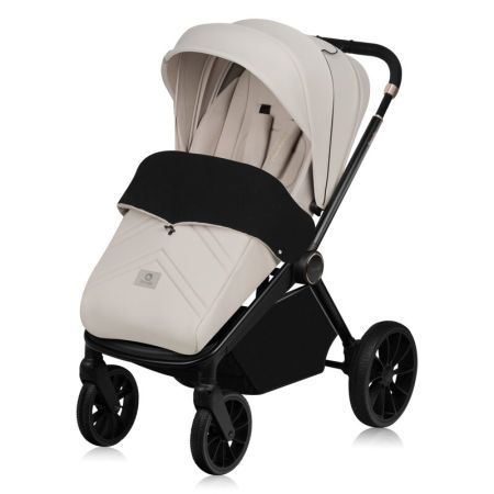 Carucior reversibil 2 in 1 cu landou si ventilatie 3D Mika Plus, pana la 22 kg, Bej, Lionelo 737087