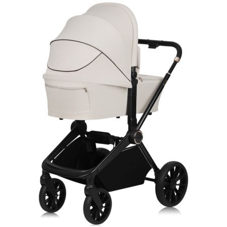 Carucior reversibil 2 in 1 cu landou si ventilatie 3D Mika Plus, pana la 22 kg, Bej, Lionelo 737101